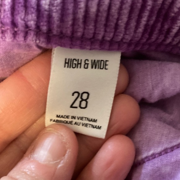 BDG Purple high and wide Corduroy Pants - Picture 4 of 4